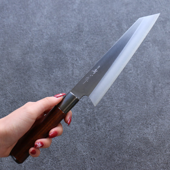 Misuzu VG10 Kasumitogi Bunka 180mm Brown Lacquered Handle - Japanny - Best Japanese Knife