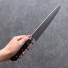 Seisuke VG5 Hammered Kasumitogi Gyuto 210mm Black Pakka wood Handle - Japanny - Best Japanese Knife