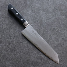  Seisuke VG5 Hammered Kasumitogi Kiritsuke Santoku  190mm Black Pakka wood Handle - Japanny - Best Japanese Knife