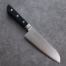  Seisuke VG5 Hammered Kasumitogi Santoku Japanese Knife 160mm Black Pakka wood Handle - Japanny - Best Japanese Knife