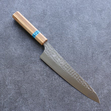  Yu Kurosaki Senko Ei R2/SG2 Hammered Gyuto Japanese Knife 210mm Olive tree(ferrule: Turquoise) Handle - Japanny - Best Japanese Knife