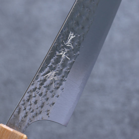 Yu Kurosaki Senko Ei R2/SG2 Hammered Gyuto  210mm Olive tree(ferrule: Turquoise) Handle - Japanny - Best Japanese Knife