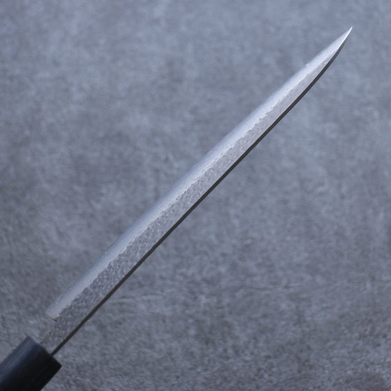 Shizu Gen VG10 Hammered Black Finished Gyuto 210mm Brown Pakka wood Handle - Japanny - Best Japanese Knife