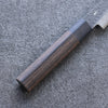 Shizu Gen VG10 Hammered Black Finished Petty-Utility 130mm Brown Pakka wood Handle - Japanny - Best Japanese Knife