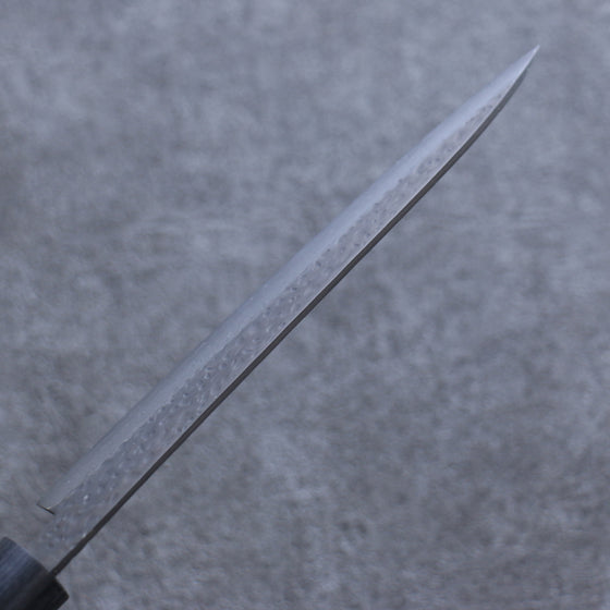 Shizu Gen VG10 Hammered Black Finished Petty-Utility 160mm Brown Pakka wood Handle - Japanny - Best Japanese Knife