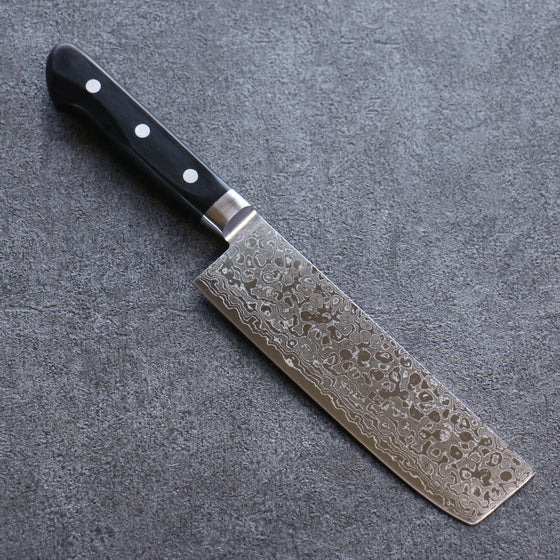 Seisuke AUS10 45 Layer Damascus Usuba  165mm Black Pakka wood Handle - Japanny - Best Japanese Knife