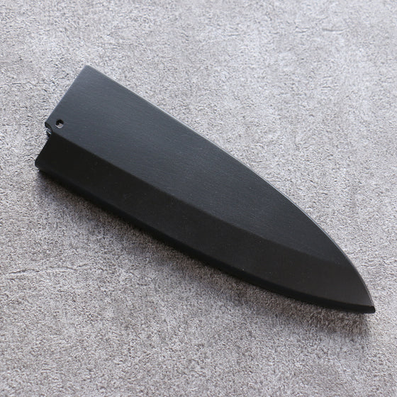Black Magnolia Sheath for 165mm Deba with Plywood pin Kaneko - Japanny - Best Japanese Knife