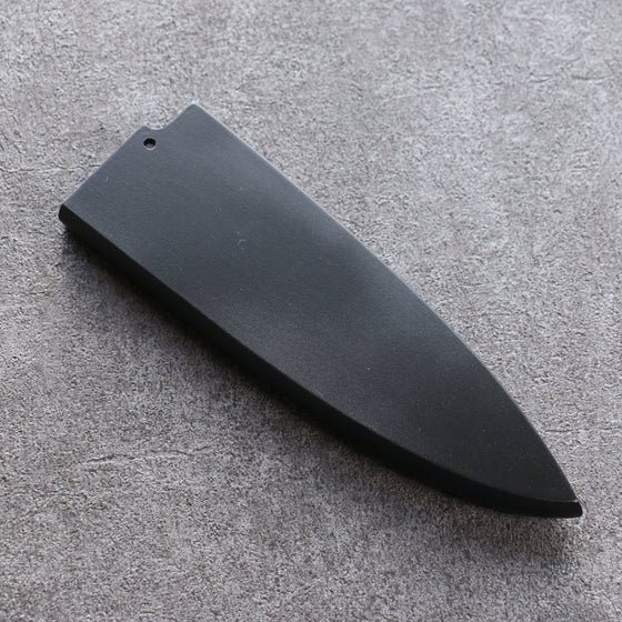 Black Magnolia Sheath for 165mm Deba with Plywood pin Kaneko - Japanny - Best Japanese Knife