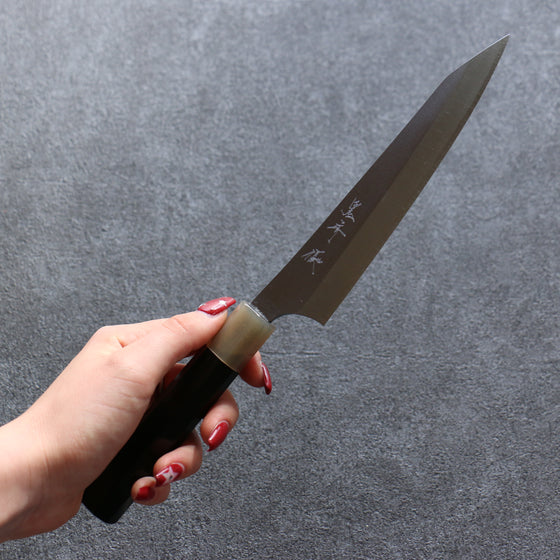 Yu Kurosaki New Gekko VG-XEOS Petty-Utility  150mm Ebony Wood Handle - Japanny - Best Japanese Knife