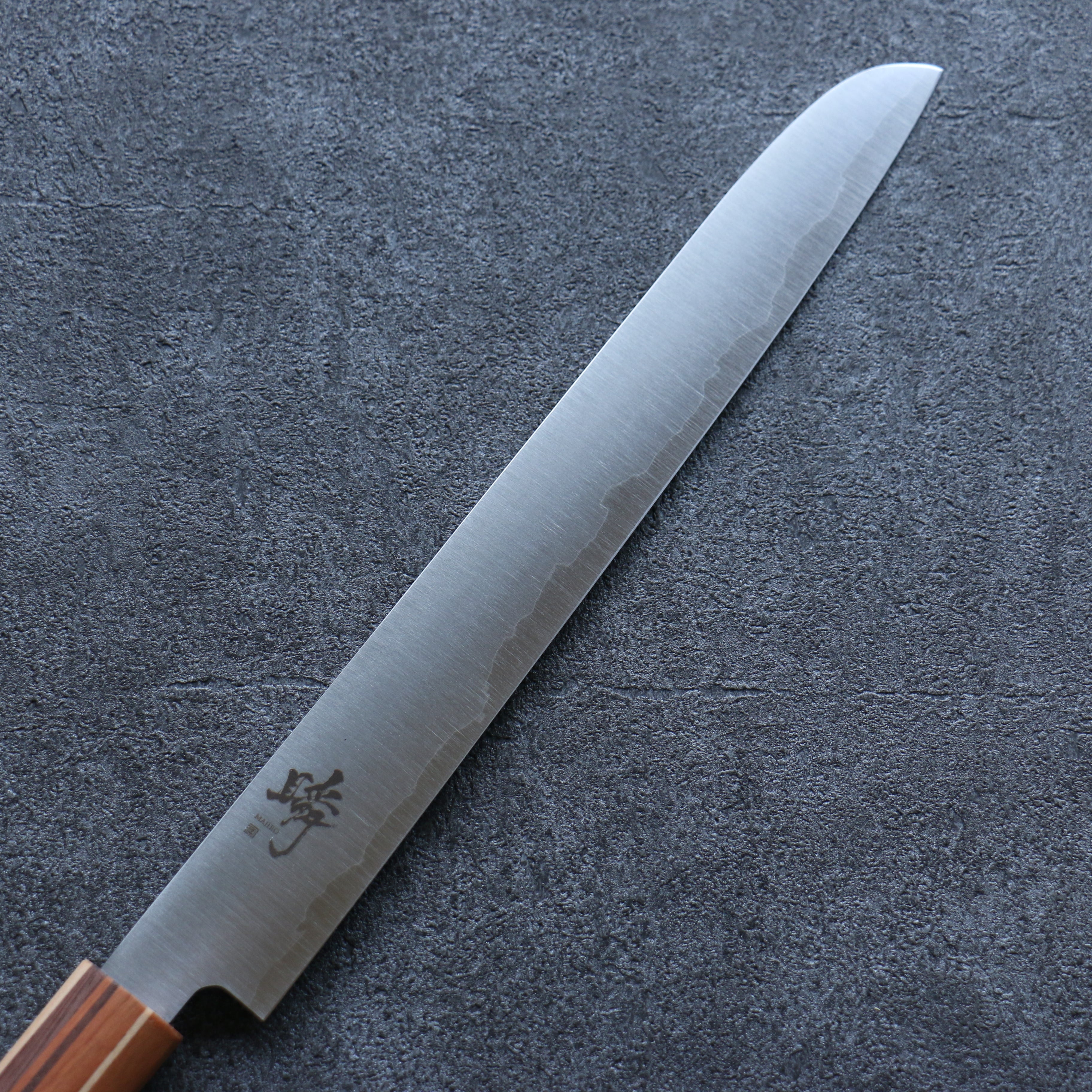 Shigeki Tanaka Majiro Silver Steel No.3 Bread Slicer Japanese Knife 270mm Maple, Cherry, Walnut Handle - Japanny - Best Japanese Knife