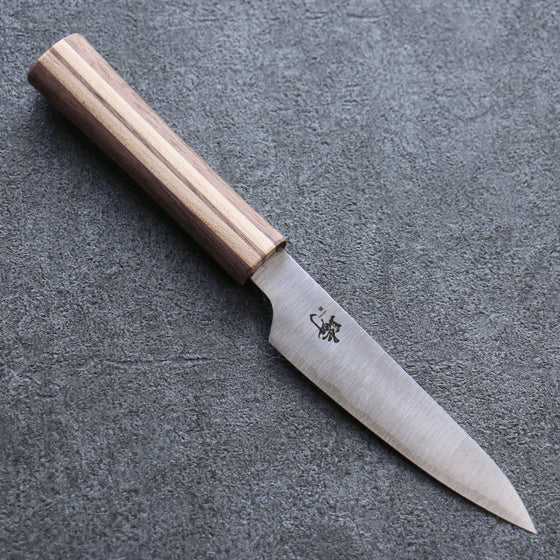 Shigeki Tanaka Majiro Silver Steel No.3 Petty-Utility 120mm Maple, Cherry, Walnut Handle - Japanny - Best Japanese Knife