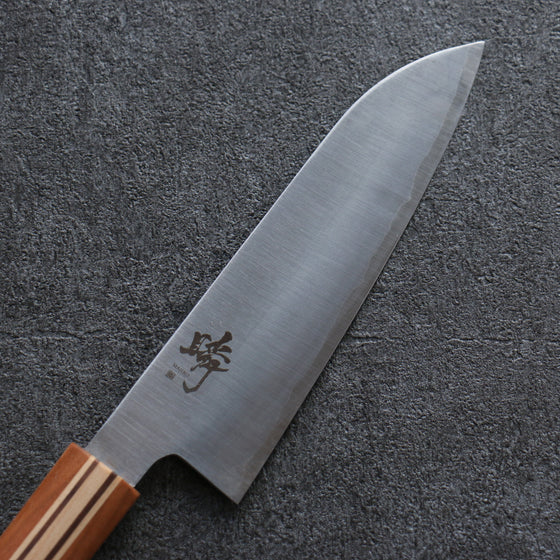 Shigeki Tanaka Majiro Silver Steel No.3 Santoku 165mm Maple, Cherry, Walnut Handle - Japanny - Best Japanese Knife