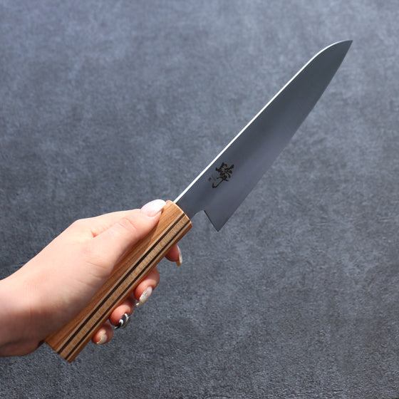 Shigeki Tanaka Majiro Silver Steel No.3 Gyuto 190mm Maple, Cherry, Walnut Handle - Japanny - Best Japanese Knife