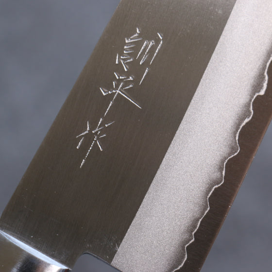 Kunihira VG1 Migaki Finished Santoku  170mm Navy blue Pakka wood Handle - Japanny - Best Japanese Knife