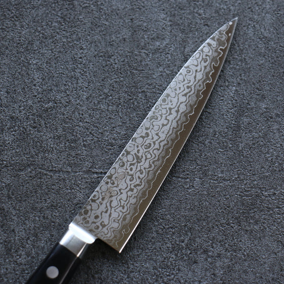 Seisuke VG10 8 Layer Damascus Migaki Finished Petty-Utility 150mm Black Pakka wood Handle - Japanny - Best Japanese Knife