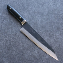  Takeshi Saji Blue Super Black Finished Damascus Kiritsuke Gyuto Japanese Knife 210mm Black Micarta Handle - Japanny - Best Japanese Knife