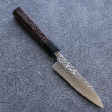  Yoshimi Kato R2/SG2 Hammered ( V ) Petty-Utility 120mm Wenge Handle - Japanny - Best Japanese Knife