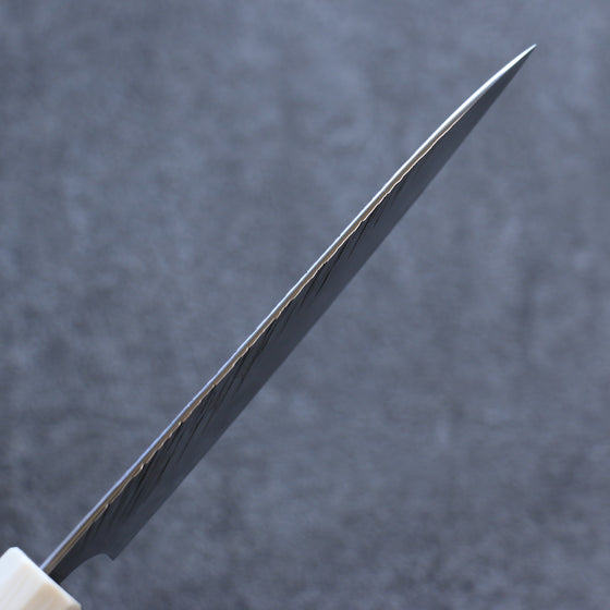 Yu Kurosaki Fujin SPG2 Hammered Petty-Utility  120mm Stabilized wood (Birch Burl) Handle - Japanny - Best Japanese Knife