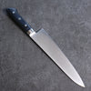 Seisuke Seiten Molybdenum Gyuto 210mm Navy blue Pakka wood Handle with Sheath - Japanny - Best Japanese Knife