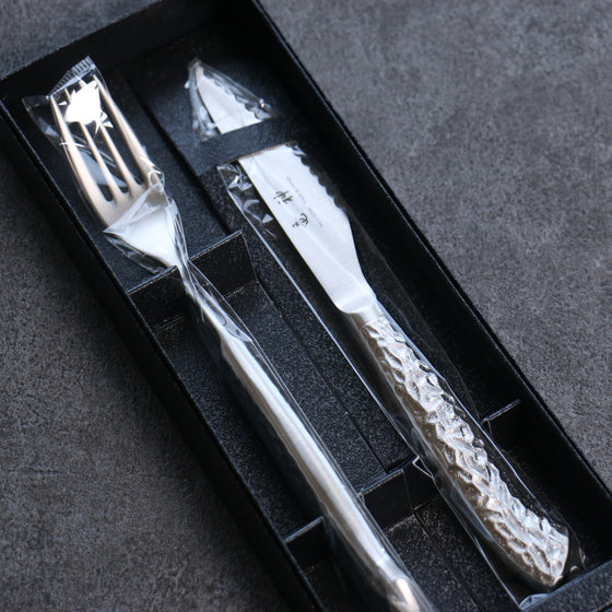 Ryujin Stainless Steel Steak Knife & Fork Set - Japanny - Best Japanese Knife