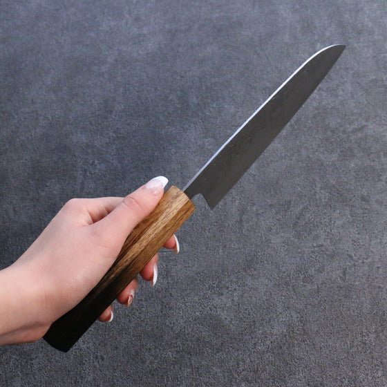Seisuke SLD Washiji Santoku 165mm Burnt Oak Handle - Japanny - Best Japanese Knife