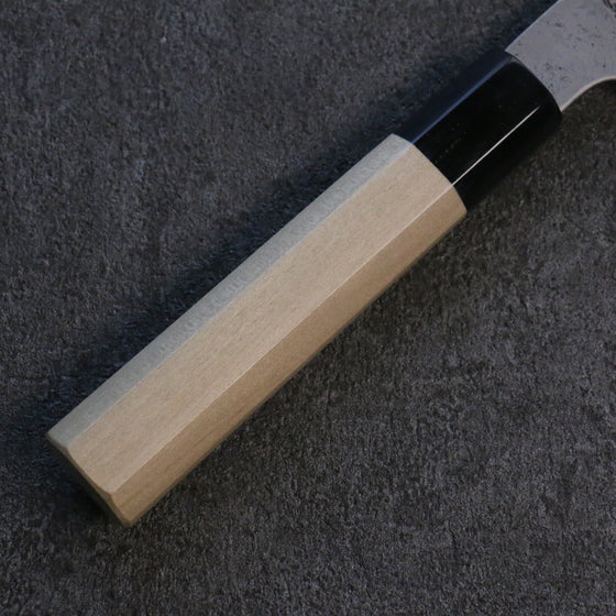 Kikuzuki White Steel No.2 Nashiji Nakiri 180mm Magnolia Handle - Japanny - Best Japanese Knife