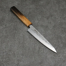  Seisuke SLD Washiji Petty-Utility 135mm Burnt Oak Handle - Japanny - Best Japanese Knife
