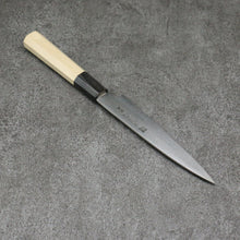  Minamoto Akitada Silver Steel No.3 Kasumitogi Petty-Utility 150mm Magnolia Handle - Japanny - Best Japanese Knife