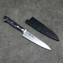  Seisuke Seiten Molybdenum Petty-Utility 120mm Navy blue Pakka wood Handle with Sheath - Japanny - Best Japanese Knife