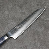 Seisuke Aotsuchi AUS10 Hammered Kiritsuke Petty-Utility 145mm Navy blue Pakka wood Handle - Japanny - Best Japanese Knife
