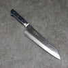 Seisuke Aotsuchi AUS10 Hammered Kiritsuke Santoku 195mm Navy blue Pakka wood Handle with Sheath - Japanny - Best Japanese Knife