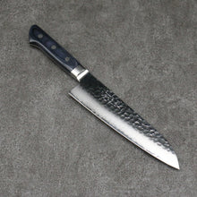  Seisuke Seiun VG10 33 Layer Damascus Santoku 180mm Navy blue Pakka wood Handle - Japanny - Best Japanese Knife