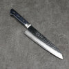 Seisuke Seiun VG10 33 Layer Damascus Santoku 180mm Navy blue Pakka wood Handle with Sheath - Japanny - Best Japanese Knife