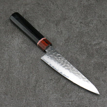  Seisuke VG10 Small Santoku 135mm Black Pakka wood Handle - Japanny - Best Japanese Knife