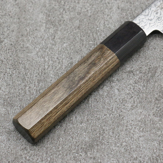 Seisuke VG10 Damascus Petty-Utility 105mm Gray Pakka wood Handle - Japanny - Best Japanese Knife