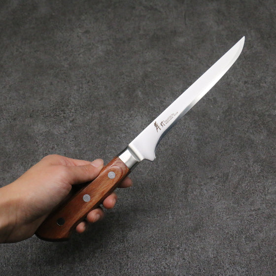 Sakai Takayuki VG5 Boning 160mm Brown Pakka wood Handle - Japanny - Best Japanese Knife