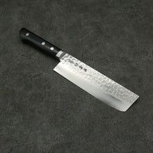  Kanetsune VG1 Hammered Nakiri 165mm Black Pakka wood Handle - Japanny - Best Japanese Knife