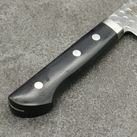 Kanetsune VG1 Hammered Gyuto 180mm Black Pakka wood Handle - Japanny - Best Japanese Knife