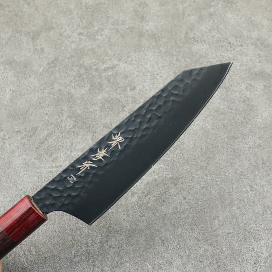 Sakai Takayuki Kurokage VG10 Hammered Teflon Coating Kiritsuke Santoku 160mm Rosewood Handle - Japanny - Best Japanese Knife