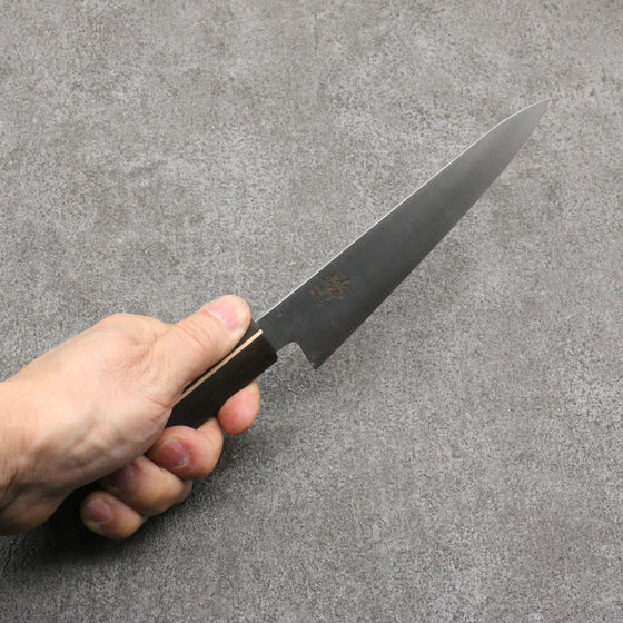 Shigeki Tanaka Majiro Silver Steel No.3 Petty-Utility Japanese Knife 150mm Ebony Wood Handle - Japanny - Best Japanese Knife
