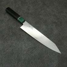  Seisuke AUS10 Mirror Crossed Kiritsuke Gyuto  210mm Rosewood (ferrule: Green Pakka wood) Handle - Japanny - Best Japanese Knife
