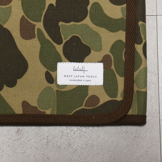West Japan Tools Knife roll with 6 pockets Cloth Camouflage  640mm x 510mm - Japanny - Best Japanese Knife