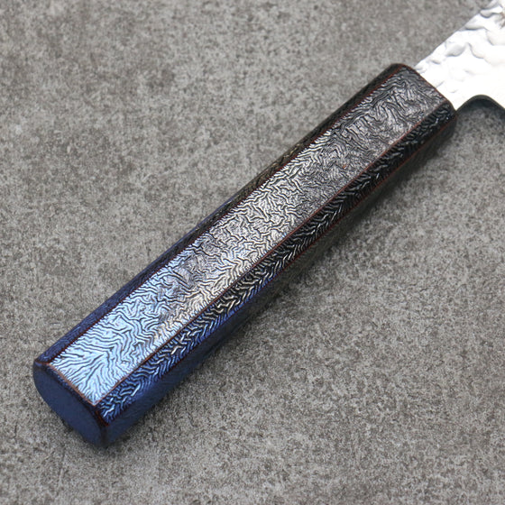 Sakai Takayuki Rinnou VG10 33 Layer Damascus Petty-Utility 180mm Blue Lacquered Handle - Japanny - Best Japanese Knife
