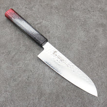  Sakai Takayuki Rinnou VG10 33 Layer Damascus Santoku Japanese Knife 170mm Red Lacquered Handle - Japanny - Best Japanese Knife