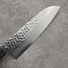 Sakai Takayuki Rinnou VG10 33 Layer Damascus Santoku 170mm Purple Lacquered Handle - Japanny - Best Japanese Knife