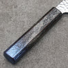 Sakai Takayuki Rinnou VG10 33 Layer Damascus Kengata Santoku 160mm Blue Lacquered Handle - Japanny - Best Japanese Knife