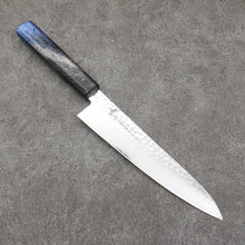  Sakai Takayuki Rinnou VG10 33 Layer Damascus Gyuto Japanese Knife 210mm Blue Lacquered Handle - Japanny - Best Japanese Knife