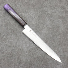  Sakai Takayuki Rinnou VG10 33 Layer Damascus Petty-Utility 180mm Purple Lacquered Handle - Japanny - Best Japanese Knife