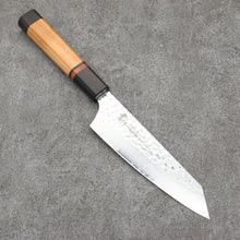  Sakai Takayuki VG10 33 Layer Damascus Kengata Santoku Japanese Knife 160mm Mountain cherry (12 sided) Handle - Japanny - Best Japanese Knife