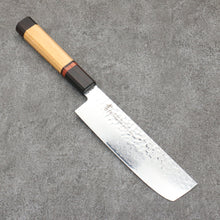  Sakai Takayuki VG10 33 Layer Damascus Nakiri 170mm Mountain cherry (12 sided) Handle - Japanny - Best Japanese Knife